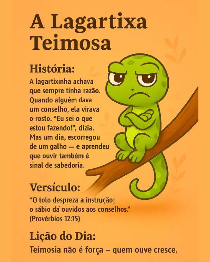 A Lagartixa Teimosa